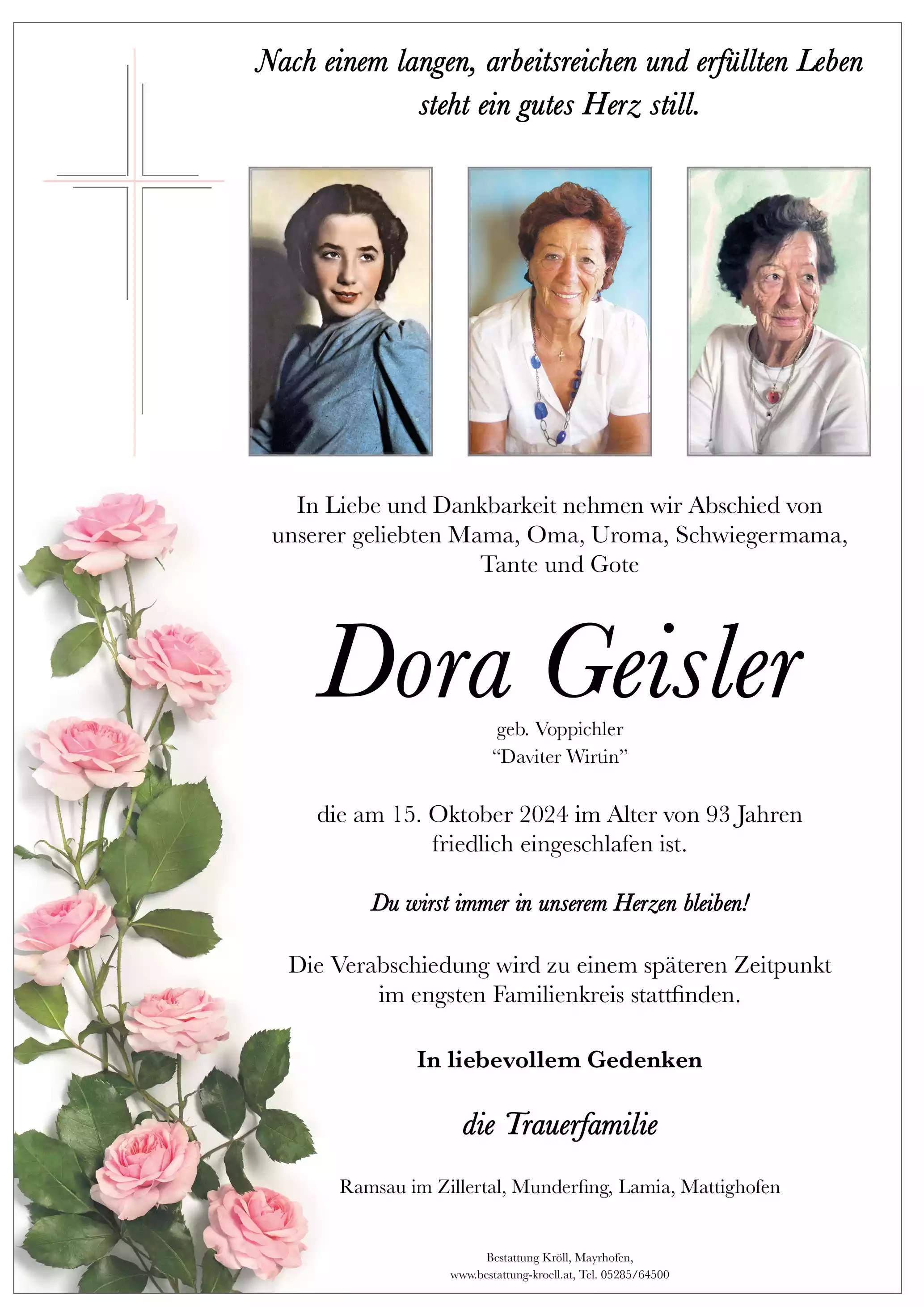 Parte von Dora Geisler